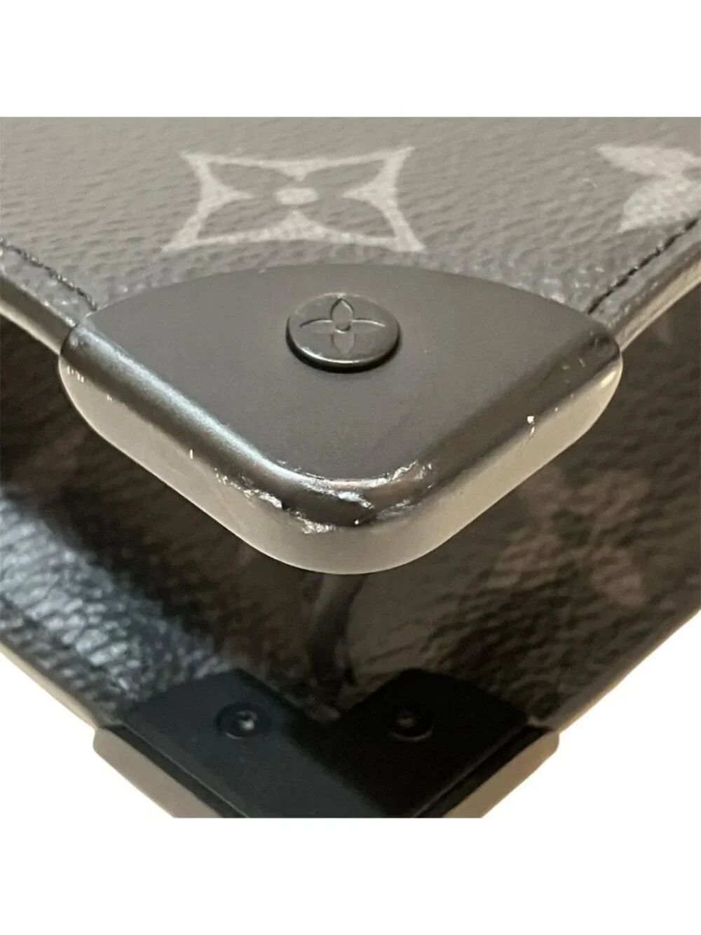 Louis Vuitton Trunkpochette Monogram Eclipse Clutch Canvas